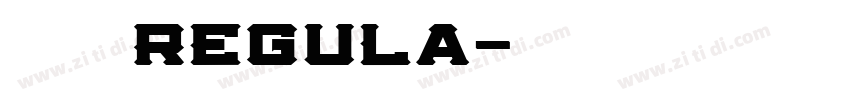 标小智无界黑 Regula字体转换